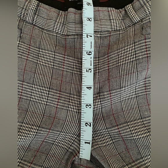 BANANA REPUBLIC Womens Size 2 Plaid Pants Jackson Fit Black Grey Red Trousers - Picture 11 of 12